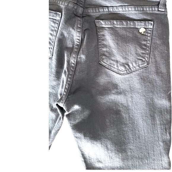 Kate Spade Broome Street Gray Skinny Jeans Size 28. - Picture 5 of 6